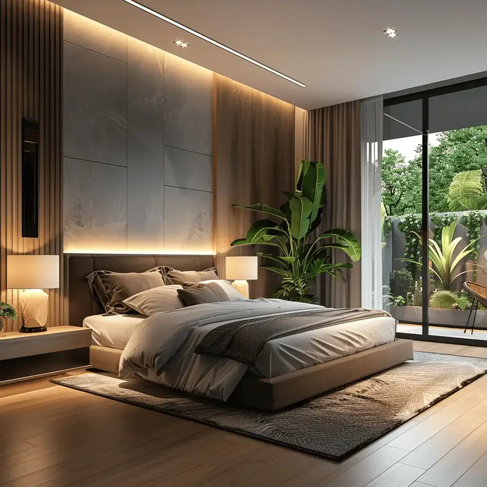 Luxury bedroom interior design in Varanasi